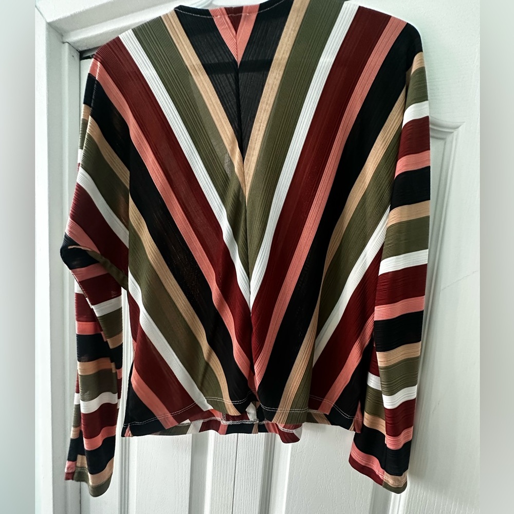 Dynamite Multicolor Striped Button-Down Top - Picture 2 of 3